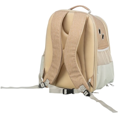 TRIXIE Hondentas Rugtas Willow Beige/Bruin 38×25×45 cm – Comfortabel