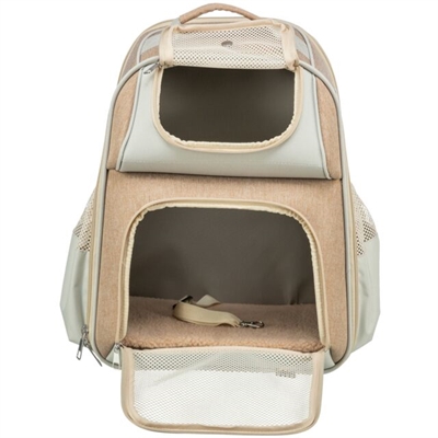 TRIXIE Hondentas Rugtas Willow Beige/Bruin 38×25×45 cm – Comfortabel