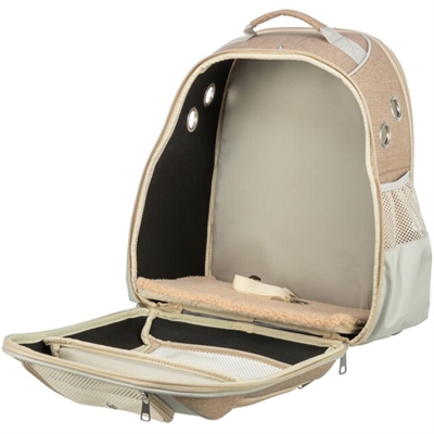 TRIXIE Hondentas Rugtas Willow Beige/Bruin 38×25×45 cm – Comfortabel