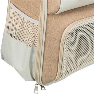 TRIXIE Hondentas Rugtas Willow Beige/Bruin 38×25×45 cm – Comfortabel