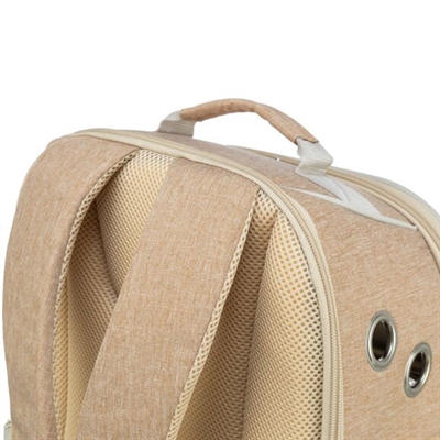 TRIXIE Hondentas Rugtas Willow Beige/Bruin 38×25×45 cm – Comfortabel