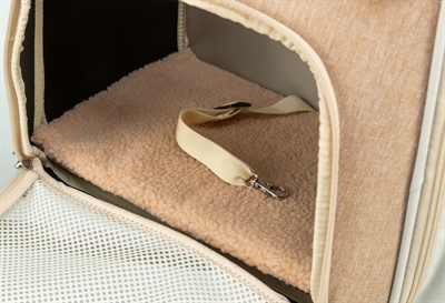 TRIXIE Hondentas Rugtas Willow Beige/Bruin 38×25×45 cm – Comfortabel