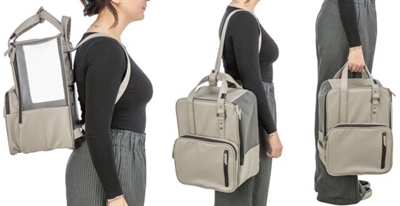 TRIXIE HONDENTAS RUGTAS CITYSTYLE KUNSTLEER LICHTGRIJS 30×20×40 CM