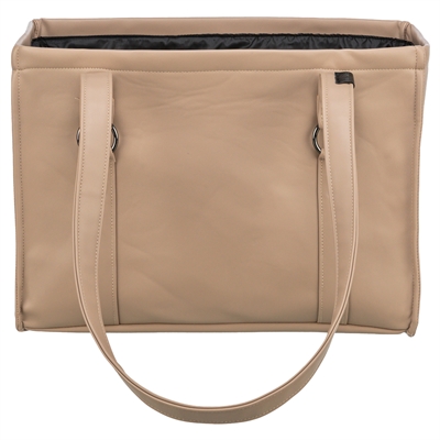 TRIXIE Hondentas Citystyle Kunstleer Cappuccino 40×20×30 cm – Waterafstotend