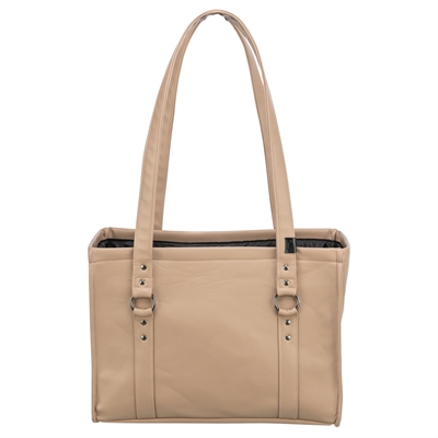 TRIXIE Hondentas Citystyle Kunstleer Cappuccino 40×20×30 cm – Waterafstotend