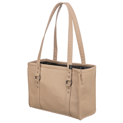 TRIXIE Hondentas Citystyle Kunstleer Cappuccino 40×20×30 cm – Waterafstotend