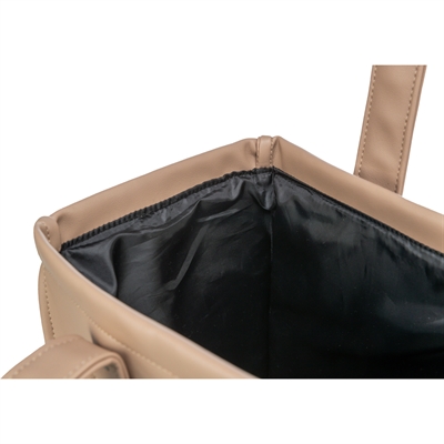 TRIXIE Hondentas Citystyle Kunstleer Cappuccino 40×20×30 cm – Waterafstotend