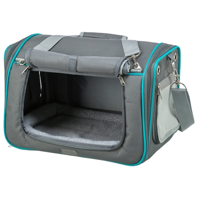 TRIXIE Reistas Knaagdier Vicky Grijs 40×27×28 cm – Uitneembaar Kussen