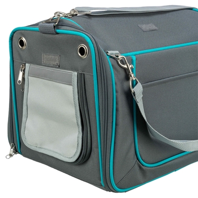 TRIXIE Reistas Knaagdier Vicky Grijs 40×27×28 cm – Uitneembaar Kussen