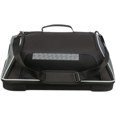 TRIXIE Hondentas Vliegtuigtas Boarding 55×23×40 cm – Zwart/Grijs