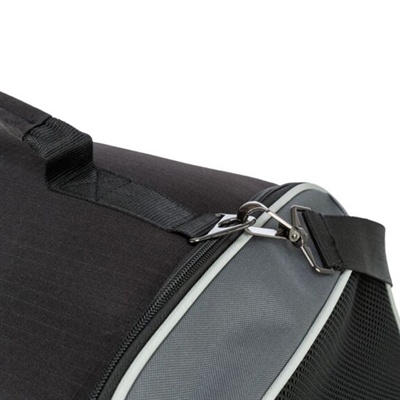 TRIXIE Hondentas Vliegtuigtas Boarding 55×23×40 cm – Zwart/Grijs