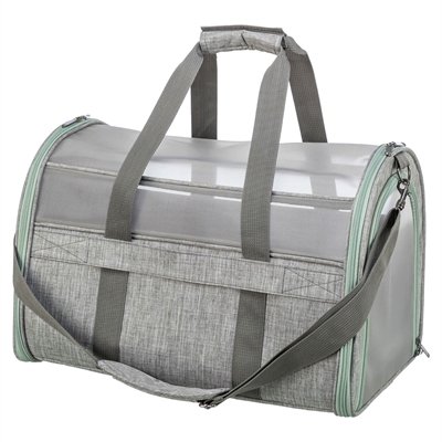 TRIXIE Hondentas Dillon Grijs/Mintgroen 54×32×33 cm – Meshmateriaal