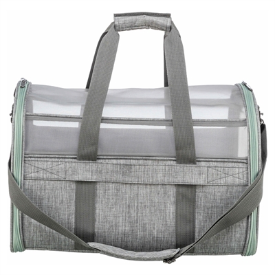 TRIXIE Hondentas Dillon Grijs/Mintgroen 54×32×33 cm – Meshmateriaal