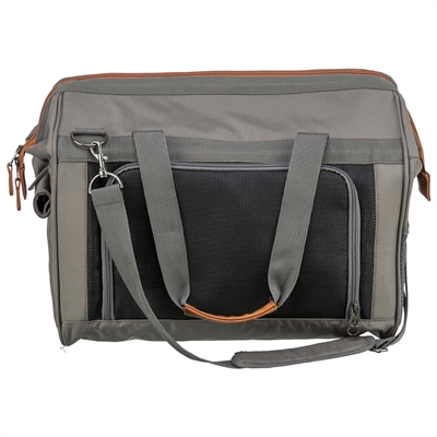 TRIXIE hondentas Finlay zwart/grijs 43×26×32 cm – met metalen versteviging