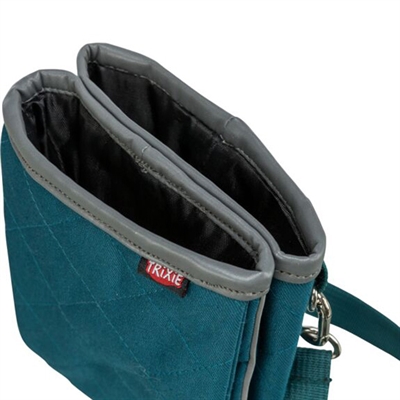 TRIXIE beloningszakje Snackzakje Twin Petrol 15×2,5×18 cm – reflecterend