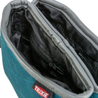 TRIXIE beloningszakje Snackzakje Twin Petrol 15×2,5×18 cm – reflecterend