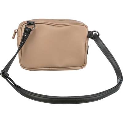TRIXIE Schoudertas Voor Uitlaten Cappuccino 23×5×16 cm – Kunstleer