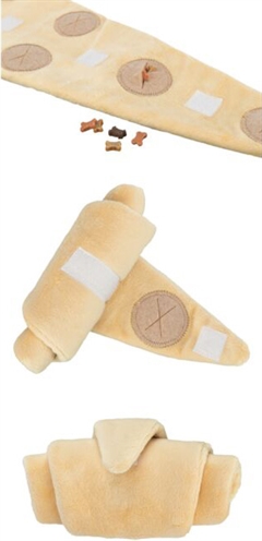 TRIXIE Intelligentiespeelgoed Snack Croissant Pluche 40×20 cm – Beige