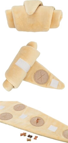 TRIXIE Intelligentiespeelgoed Snack Croissant Pluche 40×20 cm – Beige