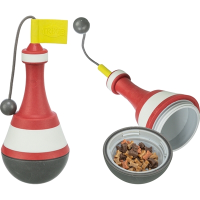 TRIXIE Speelboei Aqua Snack TPR - Vulbaar met snacks & blijft drijven - 19 cm