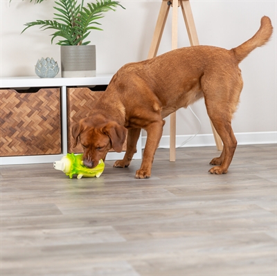 TRIXIE Hondenspeeltje Koolvarken | Latex, piepend & zacht gevuld - Lichtgroen - 23 cm