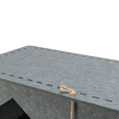 TRIXIE kattenmand Huis Lene Vilt Grijs 54×30×35 cm – knus huisje