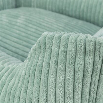 TRIXIE Hondenmand Vital Jonna Ribfluweel Orthopedisch met memory-effect - Saliegroen - 80x60 cm