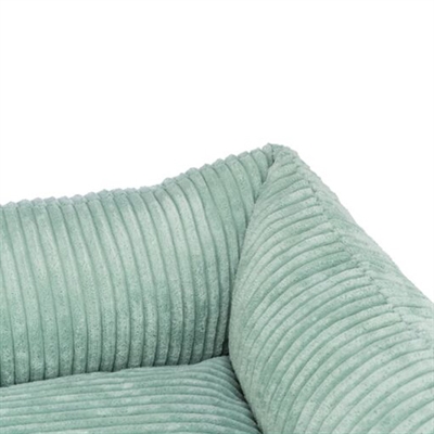 TRIXIE Hondenmand Vital Jonna Ribfluweel Orthopedisch met memory-effect - Saliegroen - 80x60 cm