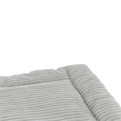TRIXIE Ligmat Jonna - Comfortabele 4 cm vulling | Ribfluweel grijs - 90x65 cm