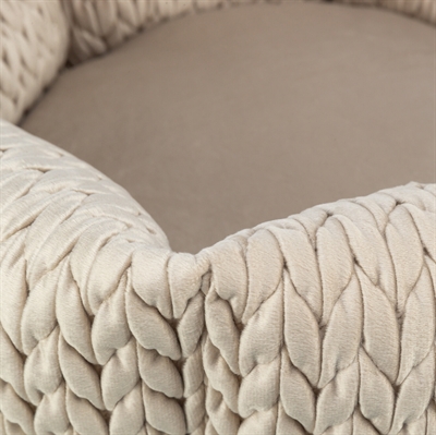 TRIXIE Hondenmand Livia Velourslook - Zand - 50 cm