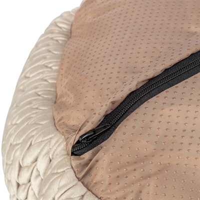 TRIXIE Hondenmand Livia Velourslook - Zand - 50 cm