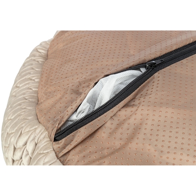 TRIXIE Hondenmand Livia Velourslook - Zand - 50 cm