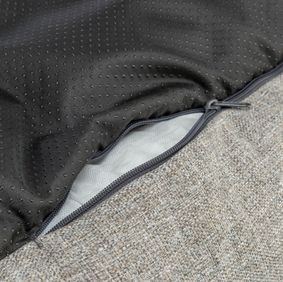 TRIXIE Hondenmand Matteo - Vormvast siliconen vulling - Lichtgrijs - 80x60 cm