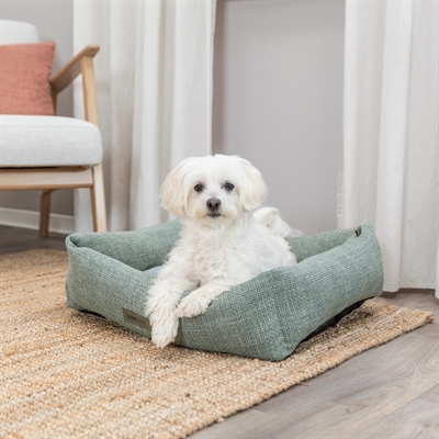 TRIXIE Hondenmand Viviana Vormvaste vulling & wasbare hoes - Blauwgrijs - 100x70 cm