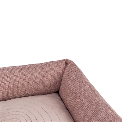 TRIXIE Hondenmand Viviana zachte meubelstof, vormvast polyestervlies & wasbare hoes - oudroze - 80x60 cm