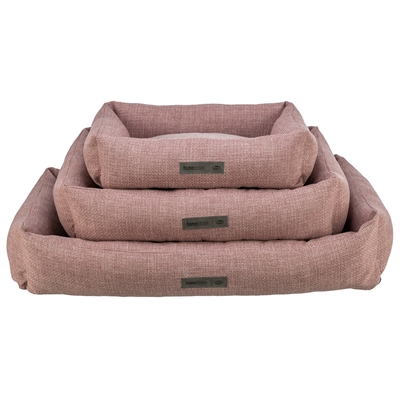 TRIXIE Hondenmand Viviana zachte meubelstof, vormvast polyestervlies & wasbare hoes - oudroze - 80x60 cm