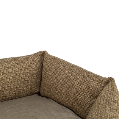 TRIXIE Hondenmand Viviana Zachte meubelstof | Afneembare wasbare hoes - Bruin - 50x50 cm