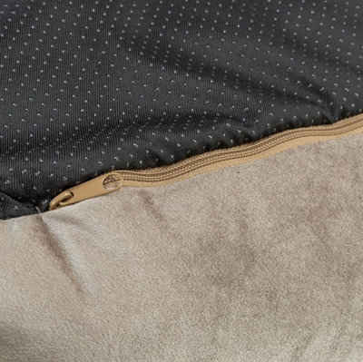 TRIXIE Hondenmand Malia Be Eco | Gerecycled velours, wasbare hoes - Goudzand - 65x55 cm