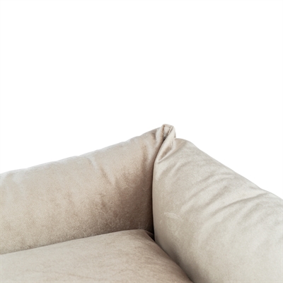 TRIXIE Hondenmand Malia Be Eco | Gerecycled velours, wasbare hoes - Goudzand - 65x55 cm