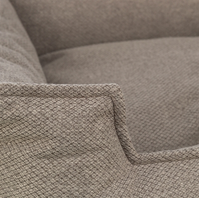 TRIXIE Hondenmand Liano Hoekig | Wasbare afneembare hoes - Taupe - 115x90 cm