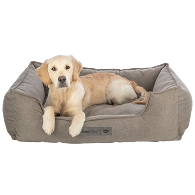 TRIXIE Hondenmand Liano Hoekig | Wasbare afneembare hoes - Taupe - 115x90 cm