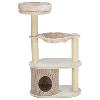 TRIXIE Krabpaal Alessia 65×38×114 cm – Lichtgrijs/Zand