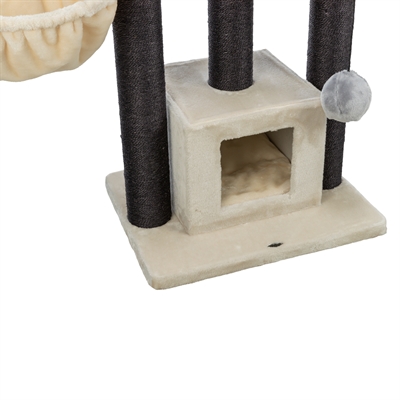 TRIXIE Kratzbaum Enzo 60×50×156 cm - Creme/Grau/Schwarz