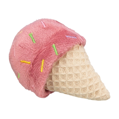 TRIXIE Kattenspeeltje Ijsje/Cupcake | Pluche met catnip & ritselfolie - assorti - 7 cm
