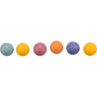 TRIXIE Bal Natuurrubber Nopjes masseert tandvlees - Assorti - 4,5 cm