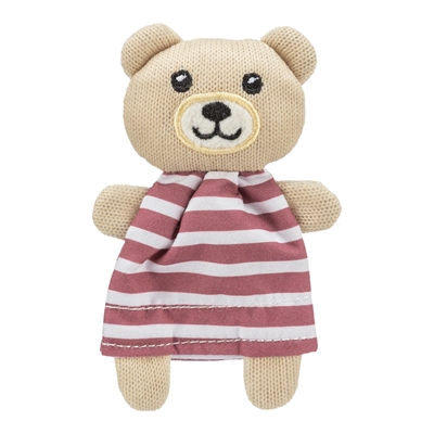 TRIXIE Kattenspeelgoed Beer - zacht stof met catnip - assorti - 12 cm