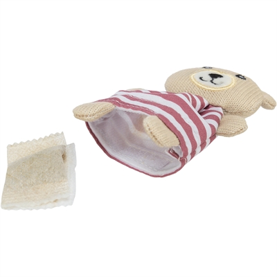 TRIXIE Kattenspeelgoed Beer - zacht stof met catnip - assorti - 12 cm