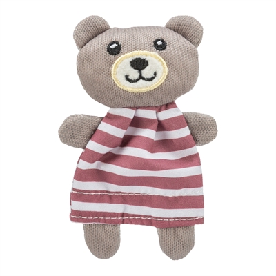 TRIXIE Kattenspeelgoed Beer - zacht stof met catnip - assorti - 12 cm