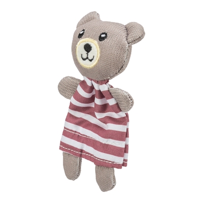 TRIXIE Kattenspeelgoed Beer - zacht stof met catnip - assorti - 12 cm