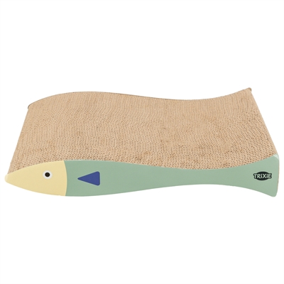 TRIXIE Krabmat Vis met catnip - Set van 2 - Mintgroen/Crème - 40x30x11 cm